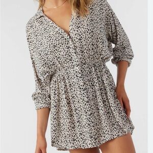 O'Neill Black and White Swim Coverup